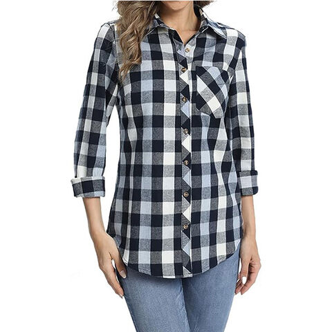 Camisa de franela mujer on sale