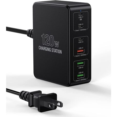 Station de Charge 6 port USB Chargeur USB Multiple Station Recharge Support  de Charge Station Chargement