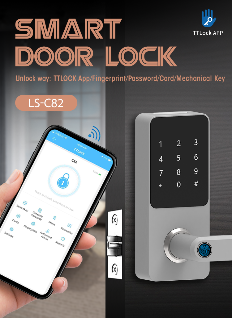 Buy Wholesale China Cerradura Inteligente Alexa Ttlock App Automatic  Electronic Biometric Fingerprint Digital Smart Door Lockpopular & Cerradura  Inteligente at USD 51