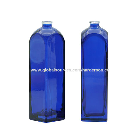 Botellas Azules Para Agua De Vidrio