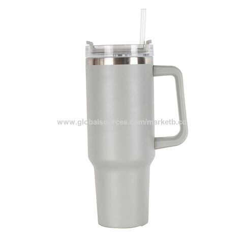 Buy Wholesale China New Arrival Simple Modern Stainless Steel Double Wall Coffee  Mug Thermos Tumbler Cups With Handle And Straw & Stainless Steel Insulated  Mug at USD 3.7