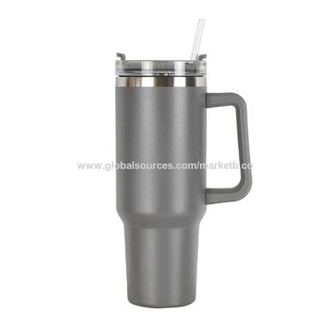 50 OZ Adventure Insulated Vacuum Cup Stainless Travel Mug 40oz Tumbler With  Handle and Straw Wholesale Bulk Price