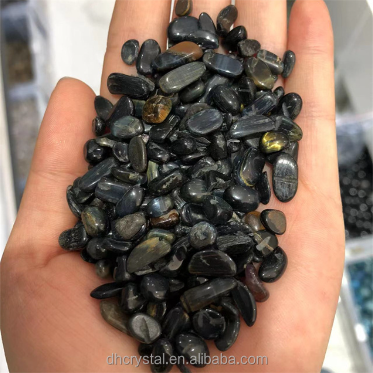 Natural Blue Tiger Eye Chips Polished Tumbled Stones Gravel - Temu