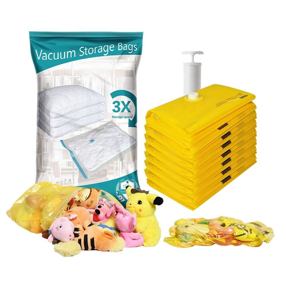 Eco-Friendly Resealable Space Saver Vacuum Storage Bag Wholesale Organizer  Double-Zip Quality Air Vacuum Bags - China Vacuum Storage Bag, Large Storage  Bag