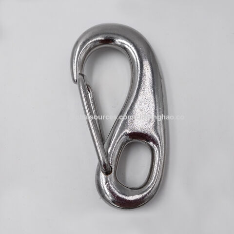 AISI 316 Stainless Steel Outdoor Spring Hook Snap Carabiner Clips Please  Choose Size