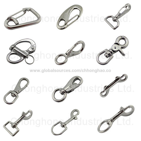 Spring Snap Hook Carabiner Clips Marine Carbine Snap Hooks - China  Hardware, Stainless Steel