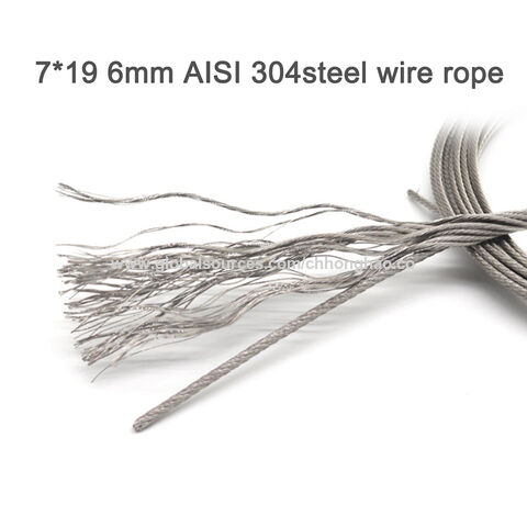 STAINLESS Steel AISI 316 Wire Rope cable rigging 1mm 2mm 3mm 4mm 5mm 6mm