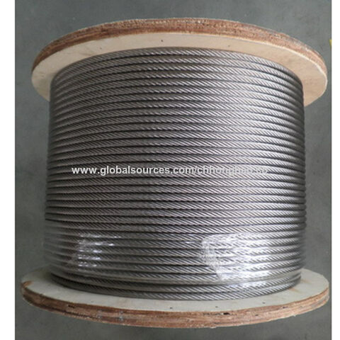 5/16 1/4 6x19+fc Stainless Steel Aisi304 Aisi316 Wire Rope, Wire