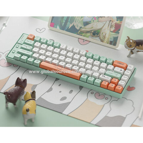 Clavier mécanique sans fil 2.4G Bluetooth, clavier de jeu d'ordinateur entièrement remplaçable à chaud