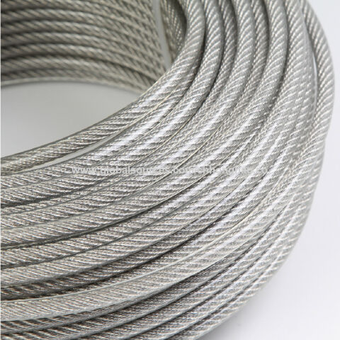 4mm 5mm 6mm 8mm Stainless Steel Wire Rope Cable PVC Plastic Coated