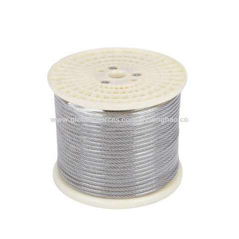 PVC Coated Electro Galvanized 0.55mm Dia Iron Tie Wire White 100M