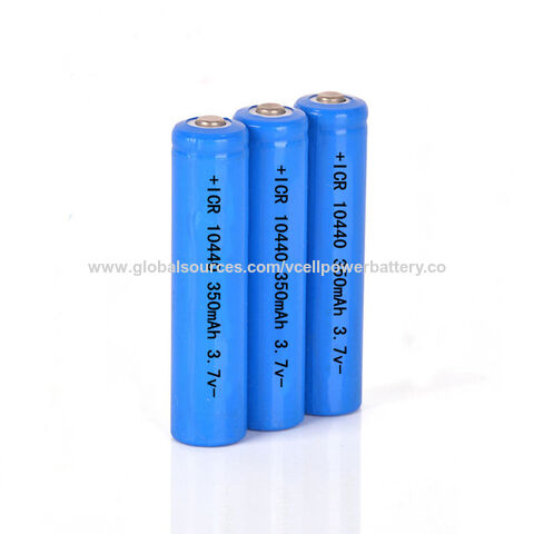 3.7v 350mAh ICR 10440 Li-ion Rechargeable AAA Battery