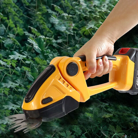 SHALL Hedge Trimmer Cordless & Garden Shears - 7.2V Electric Shrub Trimmer  2 in 1 Garden Clippers Handheld Hedge Trimmers, Hedge Clippers Grass Cutter  W/ Pruning Scissor 