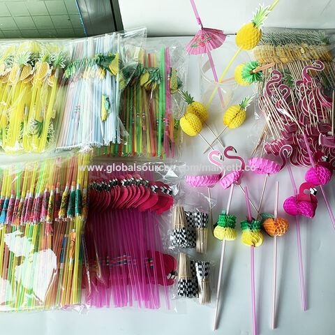 Buy Wholesale China Drinking Flamingo Straws Pineapple Straw Fancy