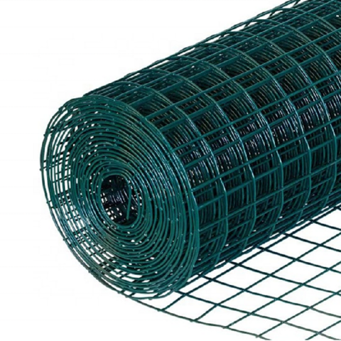 1/2x1/2 Green PVC Plastic coated Welded Wire Mesh - Welded Wire Mesh -  Welded Wire Mesh