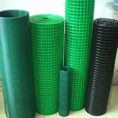 Buy Wholesale China Dark Green Pvc Coated Welded Wire Mesh /fence Iron Wire Mesh  Rolls For Garden & Pvc Coated Welded Wire Fenc at USD 3.5