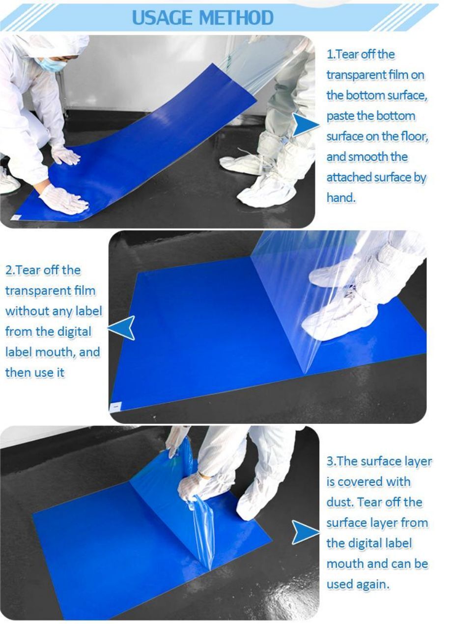 High Quality 30 Layers Cleanroom Disposable Sticky Mat - China