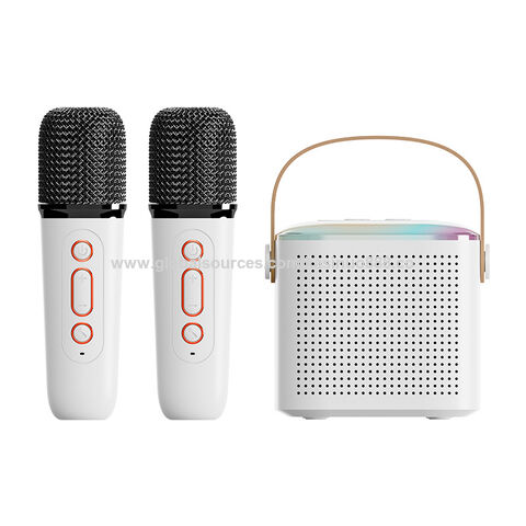 Achetez en gros La Nouvelle Mini Machine De Karaoké Pour Les Adultes Et Les  Enfants, Haut-parleur Bluetooth Portable Avec 2 Lumières De Microphone Sans  Fil Chine et Haut-parleur Bluetooth à 3.8 USD