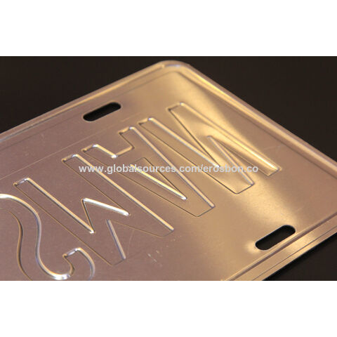 1 Placa Para Auto Decorativa Personalizada En Metal Aluminio