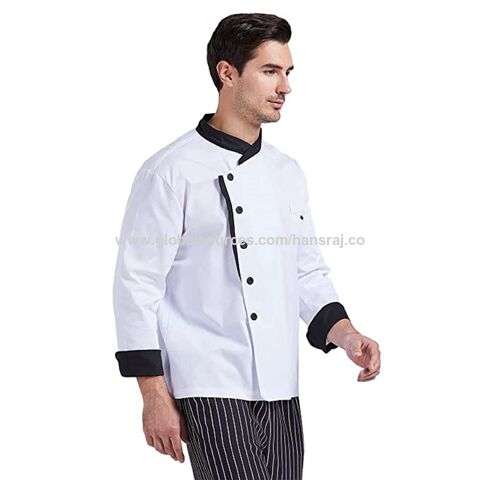 Compre Camisa De Chef De Algod o De Poli ster De Qualidade Superior Para Uniforme De Restaurante Com Design Personalizado E Logotipo e Camisa Do Chef Para O Uniforme Do Restaurante de ndia por grosso