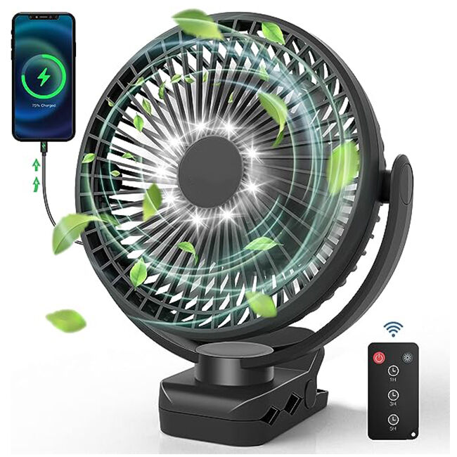 Ventilador de mesa USB silencioso portátil, dispositivo de refrigeración  recargable, Mini ventilador de escritorio, rotación de 720 grados, 3