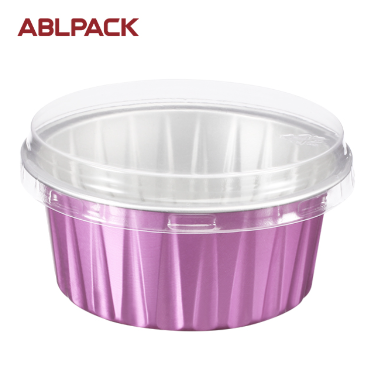 China ABLPACK 125 ML/ 4 OZ aluminum foil baking cups with PET lid  Manufacturer and Supplier