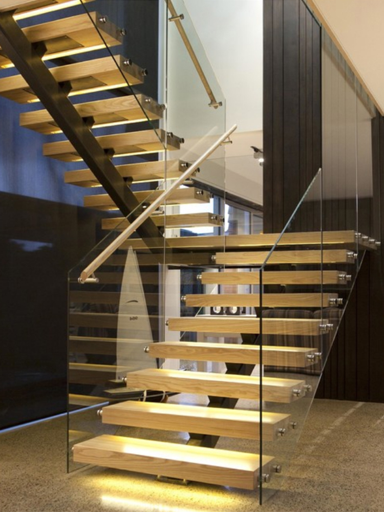 Floating Hand Rails Realgres Balcony Terrace Stainless Steel Balustrades & Handrails Glass ...
