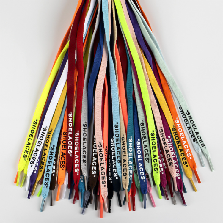 100% Premium Polyester Personalized Shoe Strings Print Brand Logo ...
