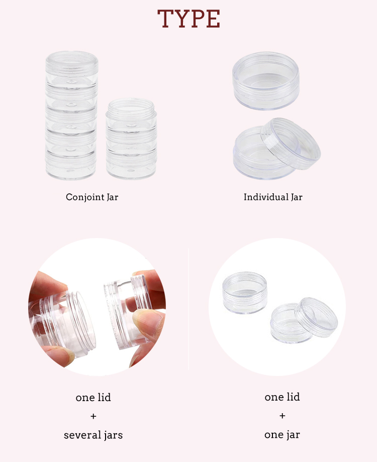 Cylinder Stackable Bead Round Clear Frosted Plastic Bead Storage Containers  Box Case with Screw Top Lids for Make up, Pills, Gems, Beads, Jewelry -  China Small Plastic Snack Container, Multipurpose Plastic Container