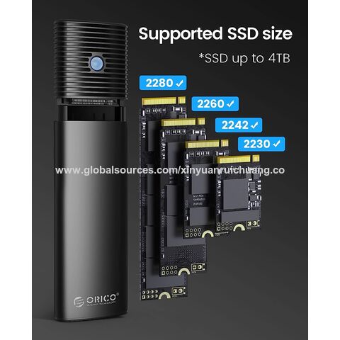 ORICO M.2 SSD Enclosure 6Gbps M.2 SATA to USB-C Adapter USB3.1  Gen1 for B-Key/B+M Key SSD (2230/2242/2260/2280) , M2 External NGFF SATA  SSD Case Reader with UASP, Trim, Smart, SSD Max