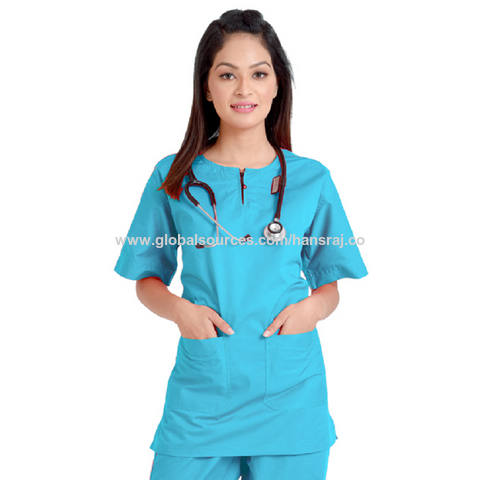 Royal blue Medical Uniform Women Breathable Nursing Scrubs Tops Shirt  Casual Short Sleeve Uniforms Nurse Pants Surgical Clothes