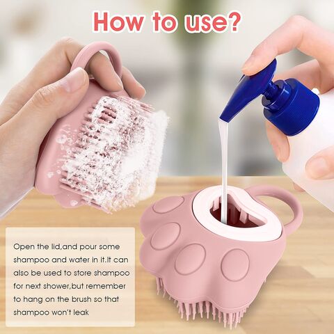 Brosse Chat pour Poil Long, 4 in 1 Universel Brosse Silicone Chat