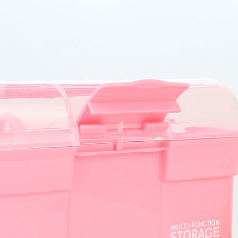 Kinsorcai 11'' Plastic Storage Box With Removable Tray