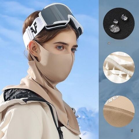 Achetez Hiver Extérieur Cyclisme Demi-visage Masque de Ski Écharpe - Rose  de Chine