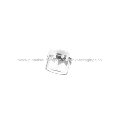 Hochwertige Glasflasche für CBD-Öl mit individuellem Logo-Design, transparente Glasflasche in voller Größe für flüssige Konzentrate, Kosmetika