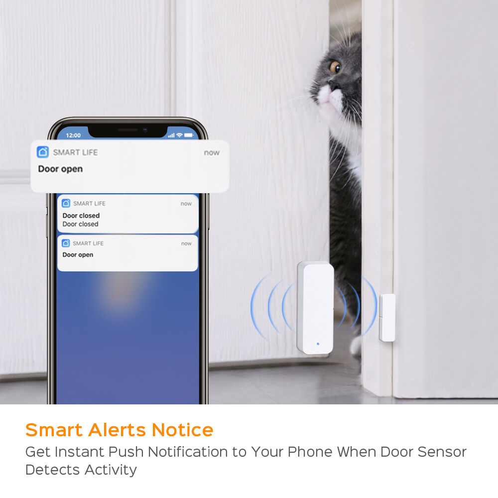 Smart Life App Wireless Tuya Wifi Door Sensor Window Magnetic Detector ...