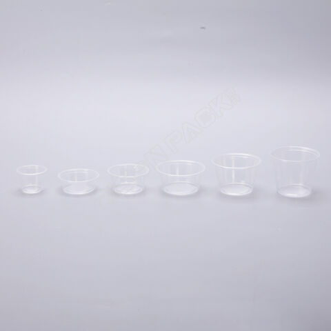 Envase desechable de 5.5 oz para alimentos, empaque para comida rápida, salsa de plástico PP, taza para porciones
