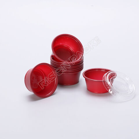 PP Plastic 2oz Round Disposable Dipping Sauce Cups for Takeaway Foods -  China Sauce Cup and Sauce Container price