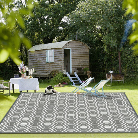 Tapis de paille en plastique réversible grand tapis de sol au