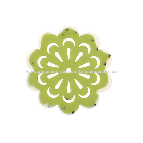 Tea Mat Silicone Flower Coasters Cute Non-Slip Coaster for Drinks