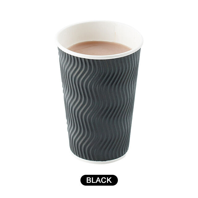 Buy Wholesale China Disposable Biodegradable Coffee Cups Ripple Paper