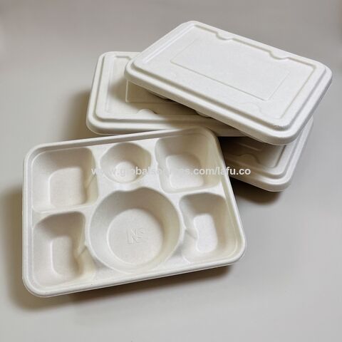 Disposable Pulp Food Containers Take Away Lunch Box Sugarcane Bagasse Pulp  Clamshell with Lid Restaurant Meal Prep to Go Compostable Lunch Take Away -  China Disposable Tableware and Biodegradable Tableware price