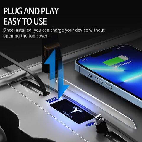 Buy China Wholesale Car Usb Charger Fit For Tesla Model Model - Technical View
