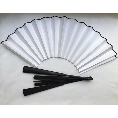 Orisub Polyester Sublimation Blank Folding Fans With Pouch For Printing