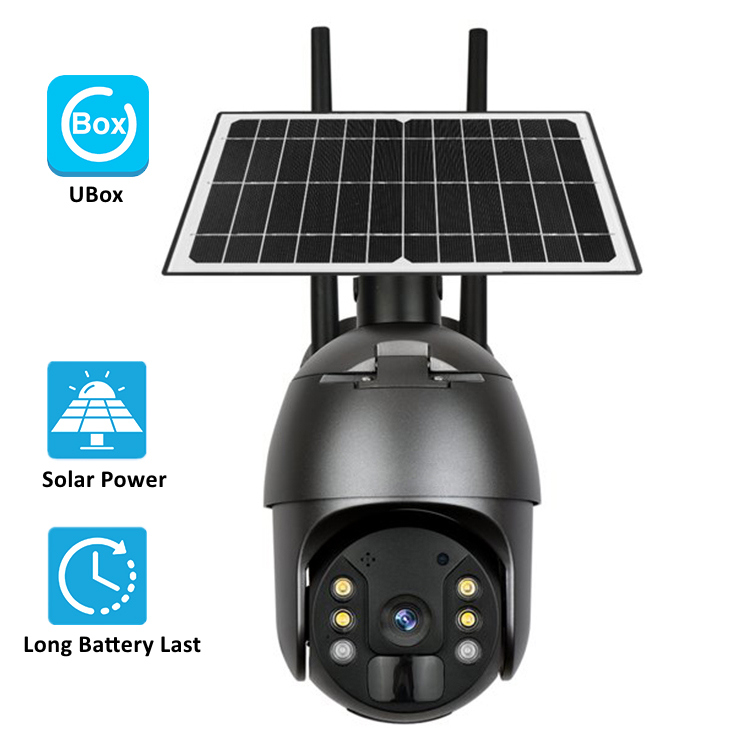 Gift 4G Sim Card Dual Lens Solar Panel Camera Outdoor 8MP Camaras PIR  Detection Night Vision Security Protection Built in Batter