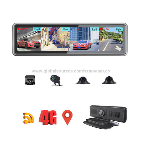 360 Degree Dash Cam 4 CHS Camera HD 1080P Car Rear Mirror Vehicle Security  DVR