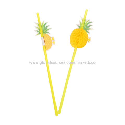 Buy Wholesale China Drinking Flamingo Straws Pineapple Straw Fancy