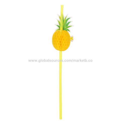 Buy Wholesale China Drinking Flamingo Straws Pineapple Straw Fancy