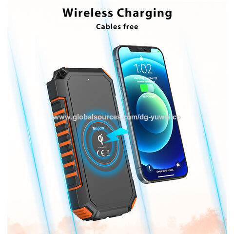 Riapow Batterie Externe Solaire 26800mAh Chargeur Solaire avec 3 Sorties  USB Charge Rapide Chargeur de Téléphone Solaire pour iPhone Camping Hiking  Plein Air : : High-Tech