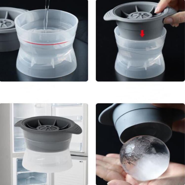 6cm Big Size Ball Ice Molds Sphere Round Ice Cube Makers Home and Bar Party  Kitchen Whiskey Cocktail DIY Ice Cream Form